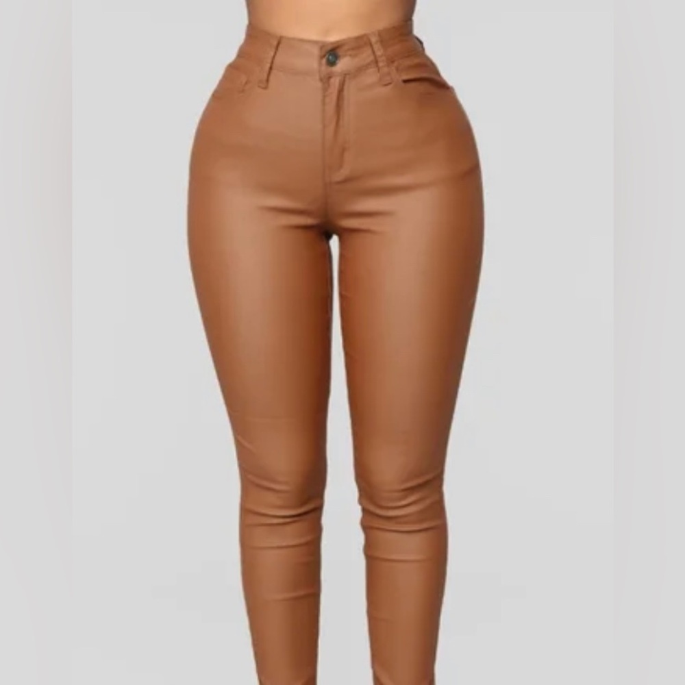 Fashion Nova Double Dare Faux Leather Pants Size XL